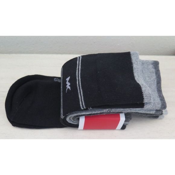 Michael Kors Performance 3 Pair Men's 7-12 Charcoal/Gray/Black Casual Crew Socks - Picture 7 of 7